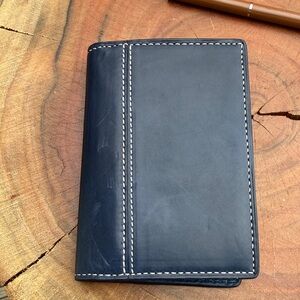 Coach Navy Blue Y2K Pocket Notepad and Cover. New